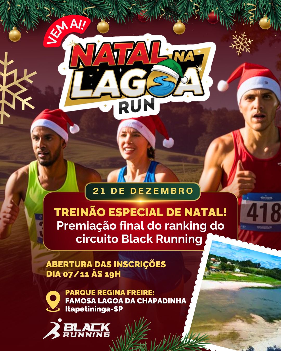 Treinão de Natal Na Lagoa